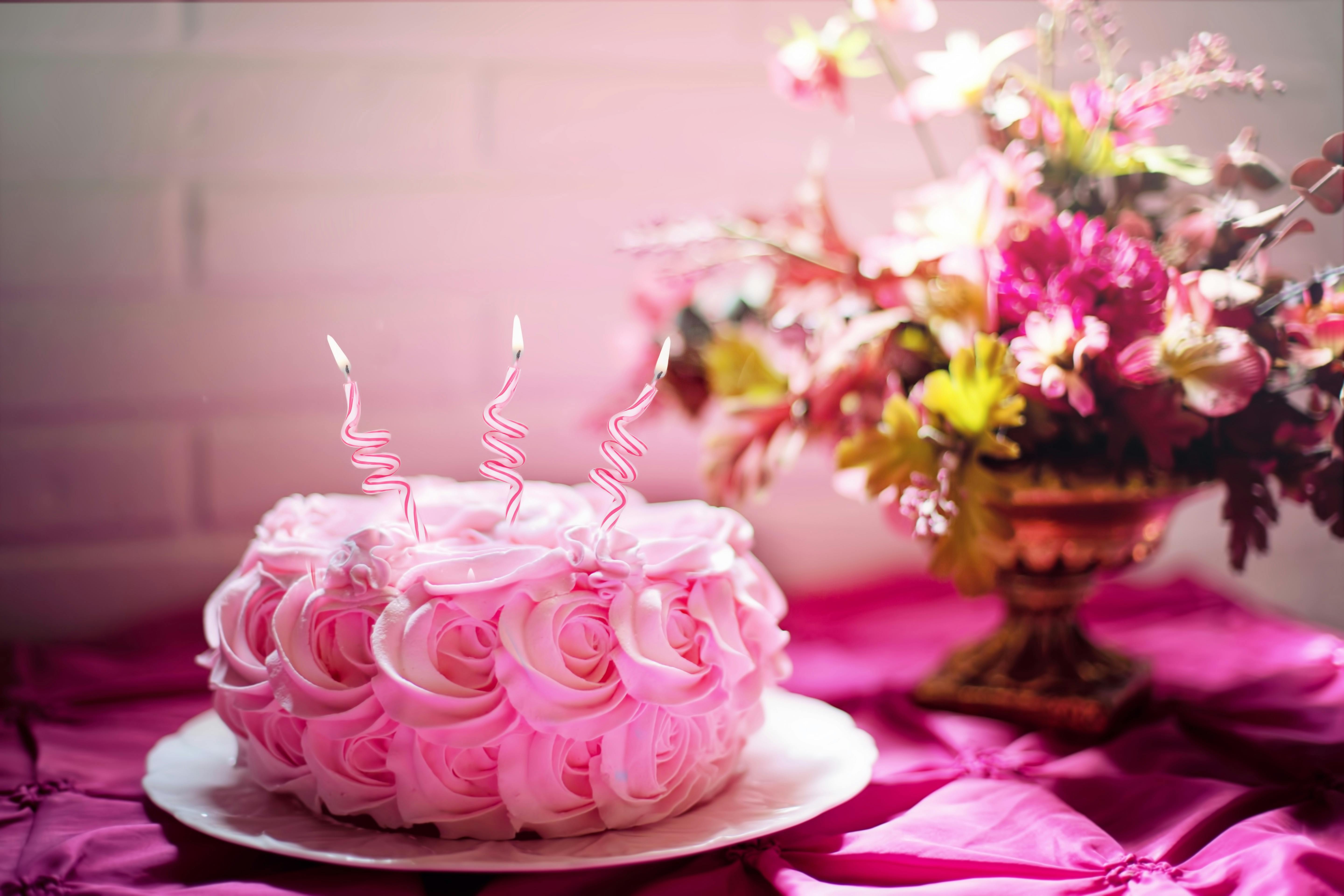 Pink Fudge Cake